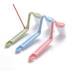 Toilet V-shaped Plastic Side Bending Brush